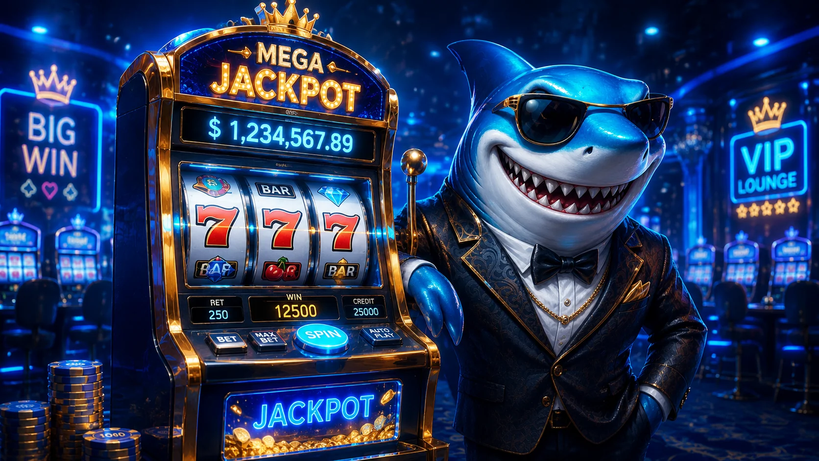 WinShark Australia bonus page features spins, reloads and cashbac